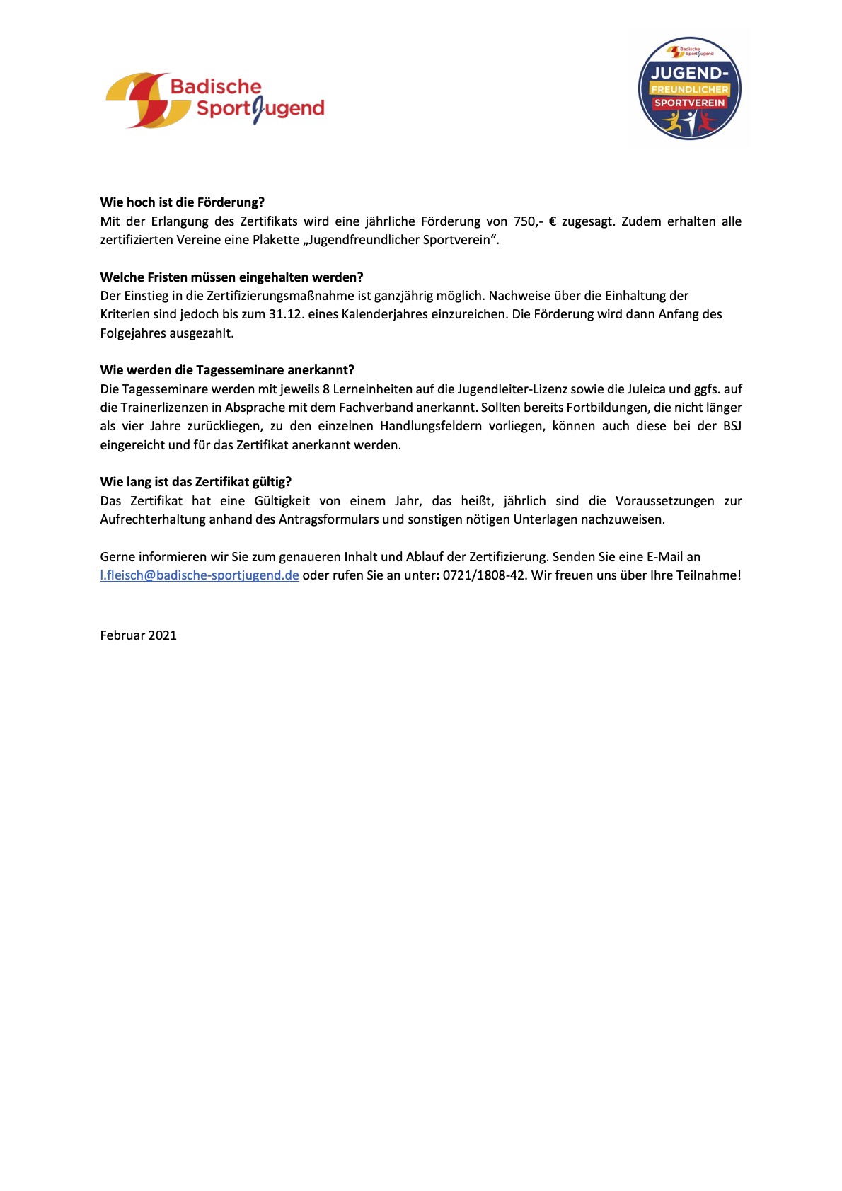 Jugendfreundlicher Sportverein