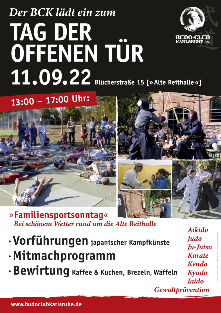 Familiensportsonntag - Tag der offenen Tür - Bude-Club Karlsruhe e.V.